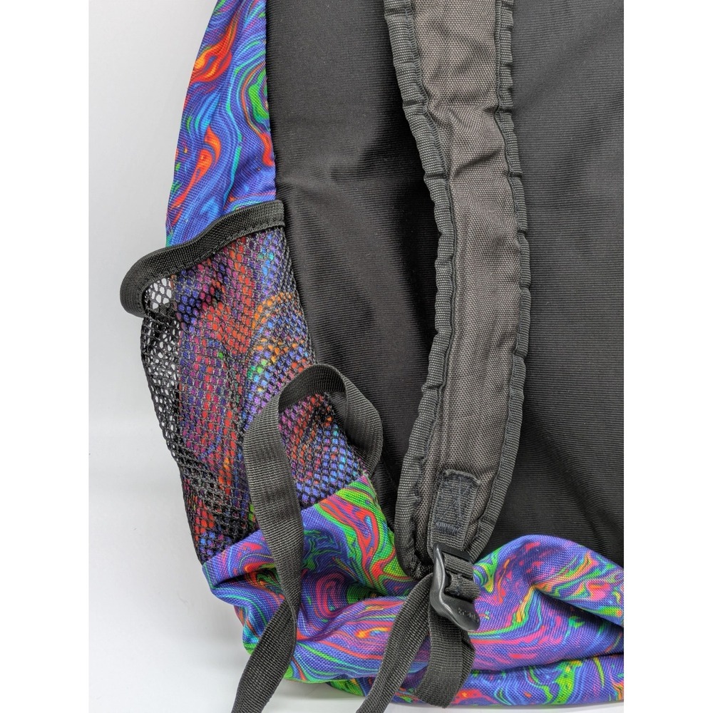 Trans by JanSport Backpack Multicolor Rainbow Swirl Laptop School Bag - Picture 9 of 11